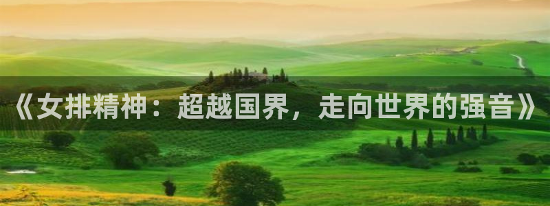 88看球nba线上直播：《女排精神：超越国界，走向世界的强音》